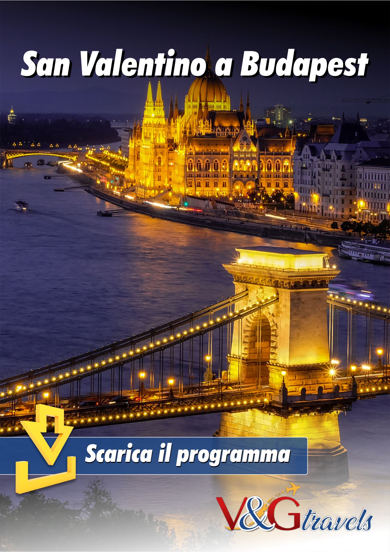 Locandina del viaggio San Valentino a Budapest