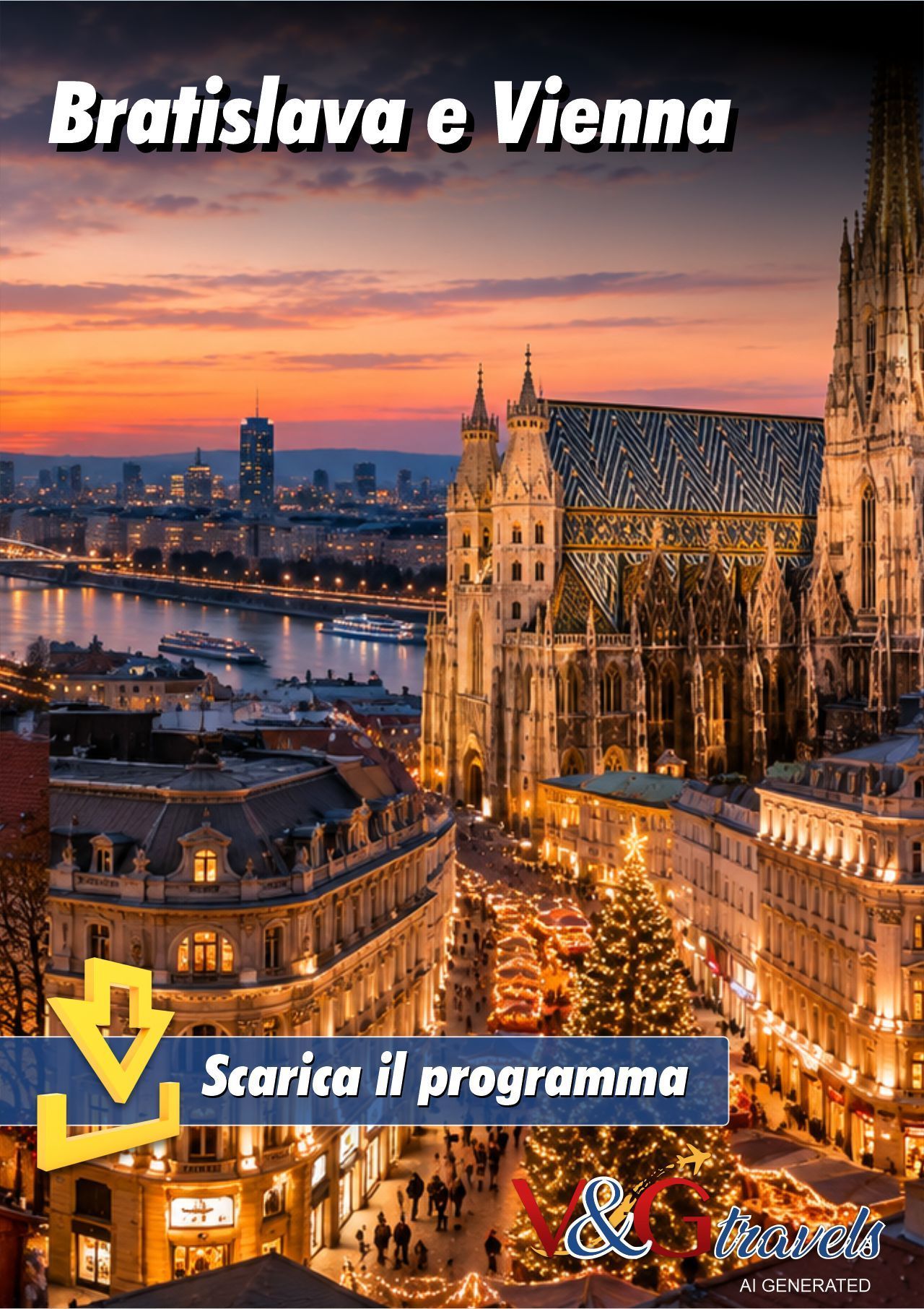Locandina del viaggio Bratislava e Vienna: la magia del Natale in due capitali europee