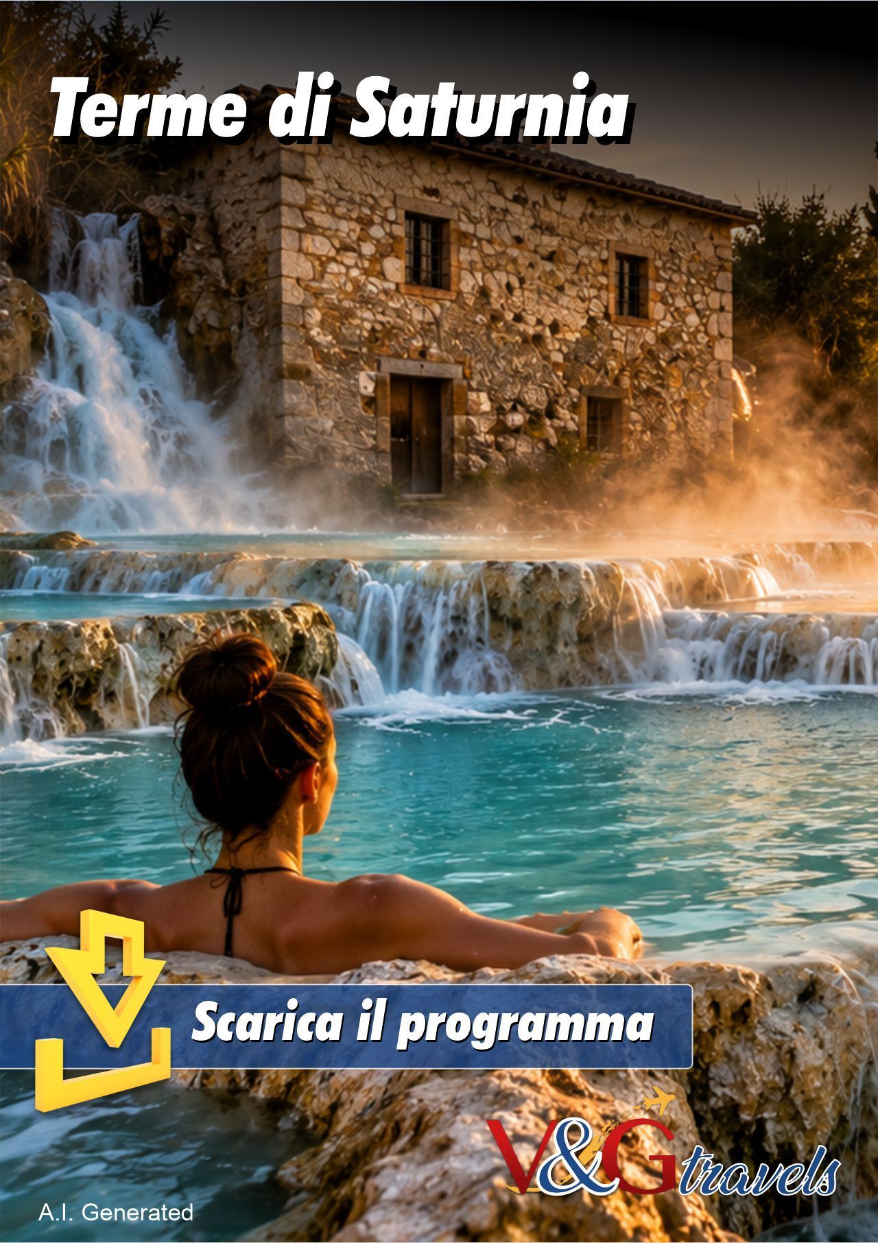 Locandina del viaggio Terme di Saturnia: benessere, arte e meraviglie del Centro Italia