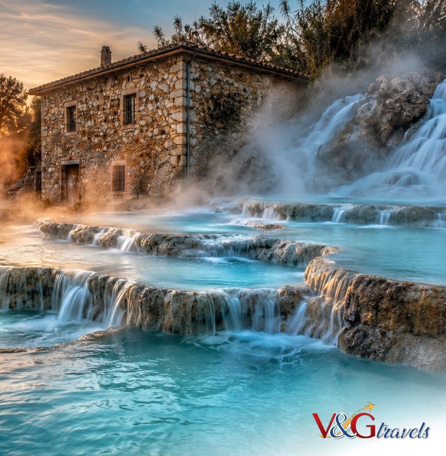 Terme di Saturnia da Palermo: viaggio tra benessere, Toscana, Umbria e Roma per una pausa d'autunno senza pensieri