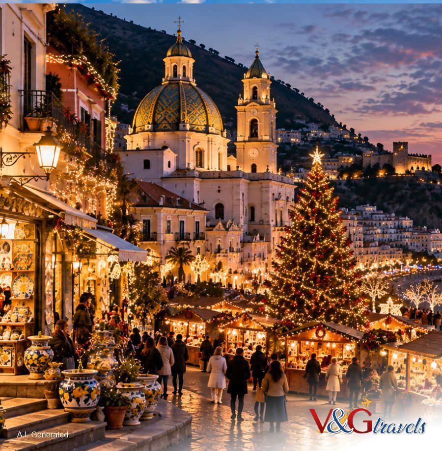 Luminarie e Mercatini di Natale in Campania: cosa vedere tra Salerno, Napoli, Vietri sul Mare e Agropoli