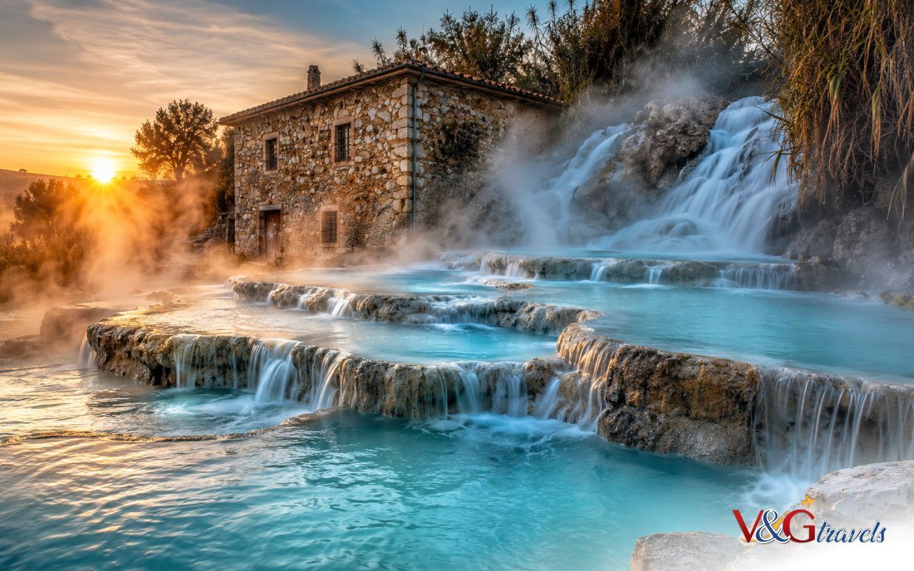 Terme di Saturnia da Palermo: viaggio tra benessere, Toscana, Umbria e Roma per una pausa d'autunno senza pensieri