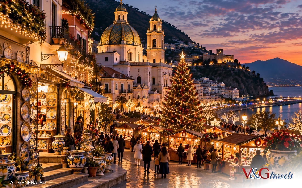 Luminarie e Mercatini di Natale in Campania: cosa vedere tra Salerno, Napoli, Vietri sul Mare e Agropoli